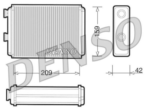 Kalorifer Radyatörü Doblo 01 Punto 01 Idea 04 Ac Klimasız 209x159x42 - 46723042-46722950-46722928