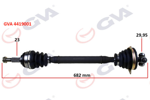 Komple Aks Sol Dacıa Logan-sandero 1.5 Dci 04-12 682mm - 6001548658-7711497479-8200499304