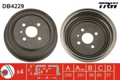 Arka Kampana Astra G 98 09 Combo C 01 11 Astra F Sw 91 98 230x265x57x69x4dl 93189219 - 568063-90495034-93189219-568267