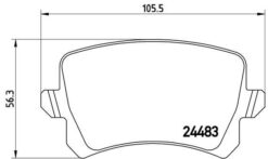 Disk Fren Balatası Arka Volkswagen Passat B7 - 3AA698451-3AA698451-3AA698451