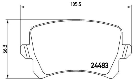 Disk Fren Balatası Arka Volkswagen Passat B7 - 3AA698451-3AA698451-3AA698451
