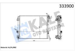 Radyatör Mgn Iv 1.5dcı-1.6 Dcı Ac Mek. Atom. Al Pl Brz - 214102235R