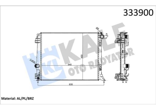 Radyatör Mgn Iv 1.5dcı-1.6 Dcı Ac Mek. Atom. Al Pl Brz - 214102235R