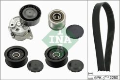 Kanallı Kayıs Setı Mercedes W639 B906 Kutuklu. Alternator Kasnaklı - A6462000570-A6111550715-6PK2260