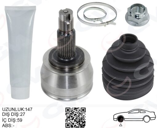 Aks Kafası Ön Sağ-sol Fıat Doblo 10 500 X 14 Alfa Romeo 166 05 Jeep Renegade 14 Compass 17 Opel Combo 12 1.4 1.6d Mtj 2.0d Mtj - 46308959-46307934-46308648