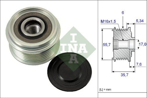 Alternator Kasnagı Mercedes W202 S202 W210 W638 . Chevrolet Captıva Epıca Lacettı 2.0 Cdtı 07 - A6041500160-93743440