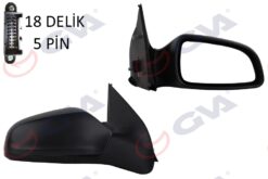 Dış Dikiz Aynası Sağ Astra H 04 Elektrikli Isıtmalı Konveks 5 Fiş Vm-968ehr - 6428184-13141996-13253337-6428273