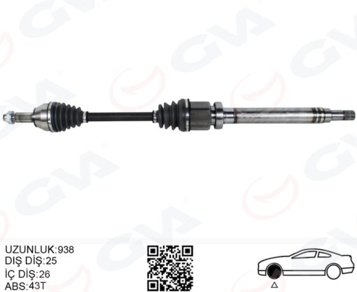 Ön Aks Komple Sağ Ford Fıesta 1.4 08 16 Bnzl.otomatık 4f27e - 8V513B436DD-8V513B436DC