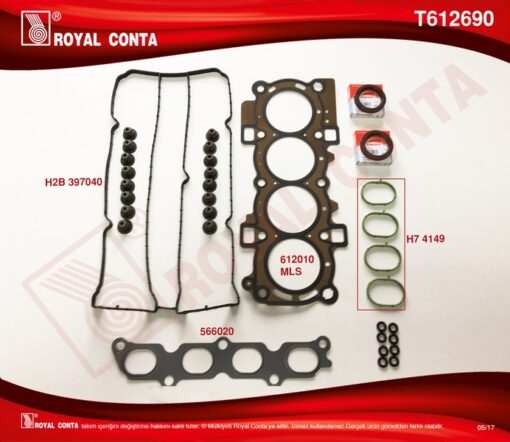 Üst Takım Conta Corteco Keçeli S Lastikli Skc .fıesta Vı 1.4 16v 97hp 10/08 - 8A6G6008