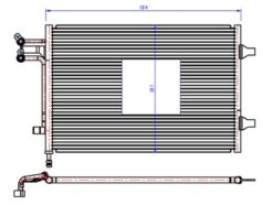 Klima Radyatoru Kondenseri Fıesta V-fusıon 02 08 1.6tdcı 583x373x16 - 5S6H19710AC-1334196-1334653