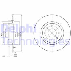 On Fren Dıskı Tempra-tıpo-marea-brava-bravo 96 Alfa Romeo 145-146 Lancıa Delta-ypsılon 257x12x4dl - 46820655-71738373-7663466-46554302