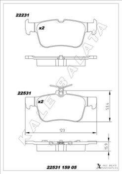 Arka Fren Balatası Galaxy Iıı 15 Mondeo V 14 Edge 15 19 Focus Iv 17 Kuga Iıı 19 - JX612M007AEC-KTLX612M007AEB
