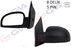 Dış Dikiz Aynası Sol Getz 02 Elektrikli Isıtmalı Konveks 5 Fiş Vm-452ehl - 876101C310
