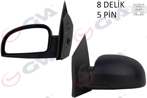 Dış Dikiz Aynası Sol Getz 02 Elektrikli Isıtmalı Konveks 5 Fiş Vm-452ehl - 876101C310