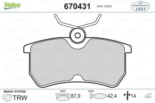 Arka Fren Balatası Focus I 98 04 Fıesta Vı 17 Gdb1354 - C1BC2M008AC-98AB2M008BA-98AX2M008BB