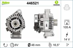 Alternatör 14v 105a Fıesta V-fusıon 1.25-1.4-1.6 16v 01 Focus-focus Iı 1.4-1.6 16v 98 Cmax Dan587 - 1748637-1126499-1306851-3N1110300AB