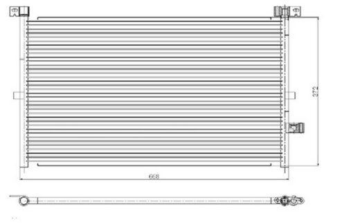 Klima Radyatoru Kondenseri Ford Mondeo 1.8i-2.0i-2.0-2.2tdcı-2.5i-3.0i 01 07 670x361x16 Oto.-mek. - 1S7H19710BA-ME1S7H19710AE-1671712