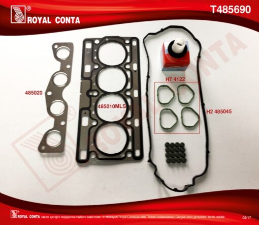 Motor Takım Conta Clıo Iı 01 06 Clıo Iıı 05 14 Clıo Iv 12 Symbol Iı 08 14 Logan 04 Sandero 08 1.2 16v D4f - 7701475822