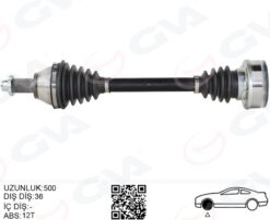 Komple Aks Sol Polo-ıbıza-fabıa 1.4 16v 01-12 500mm - 6Q0407271AL-6Q0407271BC-6Q0407271AK