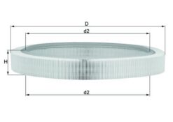 Hava Fıltresı Mercedes M102 W201 W124 S124 C124 - A0030943804
