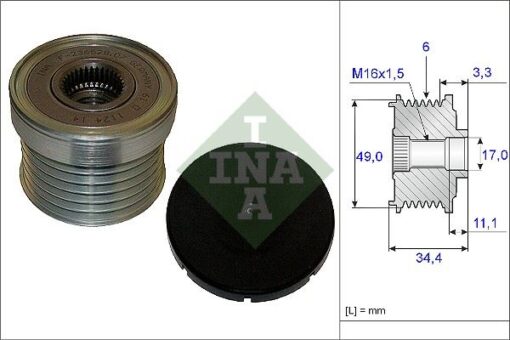 Alternator Rulmanı Bmw E81 E87 E30 E46 E90 E91 E92 E60 E64 E65 E84 E83 E70 E86 - 12317560483