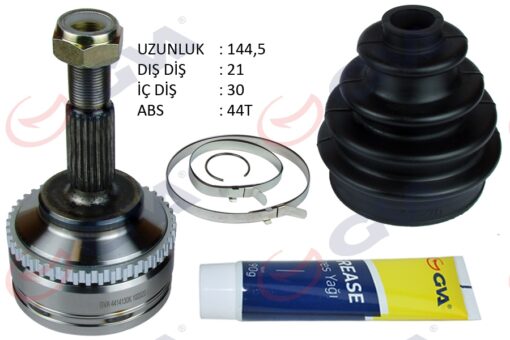 Aks Kafası Dış Ön Clıo Iı 98-05 Kangoo 98-08 1.5 Dcı Abs Li 44diş 21x30x52.2 144.5mm - 8200534635-8200571876-8200613822