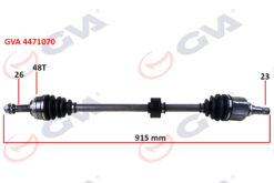 Komple Aks Sağ Toyota Corolla 1.4l 1.6l 4zz-fe 3zz-fe Zze120 Zze121 Vvti 02-06 Abs Li 26x23 - Abs 48 Diş Komple Boy 915mm - 4341002240