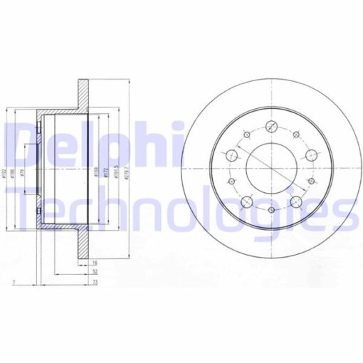 Arka Fren Dıskı Fıat Ducato 06 Boxer 06 Jumper 06 2.0 Hdı 2.2hdı-3.0hdı 280x16x5dl - 4249.K8-51749275-4249.39-4249.40