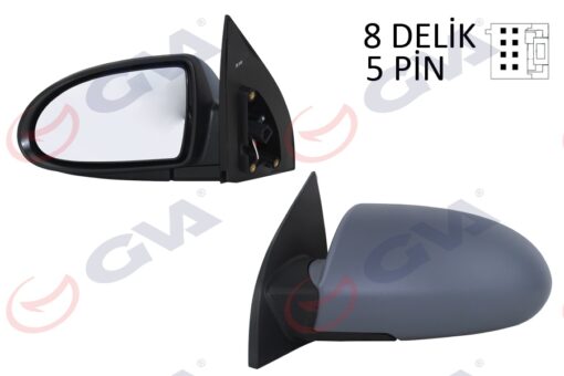 Dış Dikiz Aynası Sol Accent Era 06 Elektrikli Isıtmalı Astarlı Konveks - 876101E030