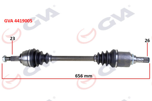 Komple Aks Sol Dacıa Sandero Stepway Iı 12- 1.5dcı 656mm - 391016613R-391017832R