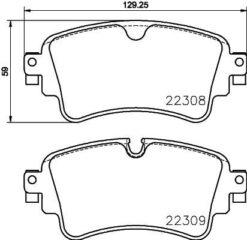 Arka Balata Audı A4-a5-a7-q5-q7 2014 129.3x59x17.5 - 8W0698451L-8W0698451H