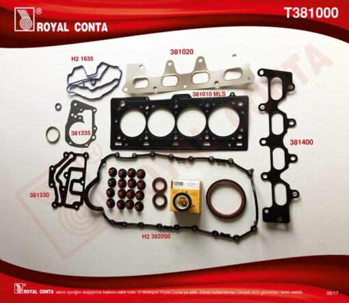 Motor Takım Conta Keçeli Lastikli Clıo-mgn-scenıc-lgn 1.4-1.6 16v K4j-k4m