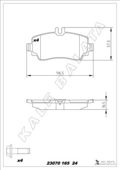 Fren Balatası On Mercedes A-class W168 99 04 - A1684201420