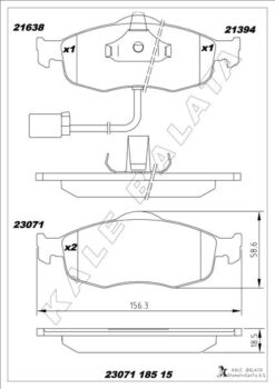Balata Ön Cougar-mondeo I.ıı-scorpıo I.ıı 85-00 - 8660004682-8671016624-93BB2K021FB