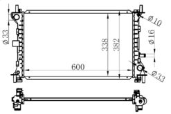 Motor Su Radyatoru Focus I 1.6 16v / 2.0 16v 98 04 Otomatık Sanzm. 600 348 26 - ME98AB8005DF-98AB8005KF-1671967