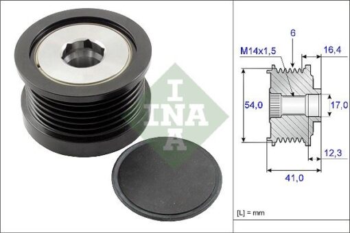 Alternatör Gergi Rulmanı Fıat Egea 1.6d 15 500l 16d Multıjet 12 - 55244937-1863383-68254601AA