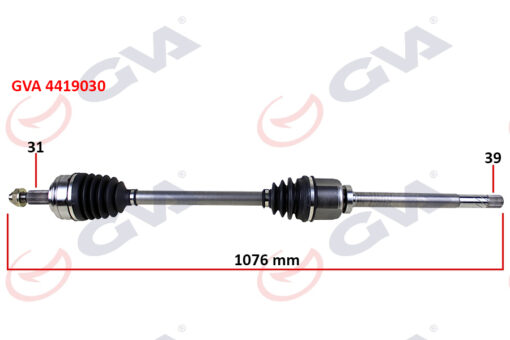 Komple Aks Sağ Master 3-movano 2.3 Dci 6 Vites 10- 1076mm - 391004255R-391009620R-8200842369