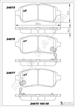Ön Balata Fıesta Vı 1.4-1.4tdci 1.6 Tdcı 08 Swıft 10 Justy 07 Mazda Iı 07 Sırıon 08 - 1550219-8V512K021AA-04465B1120