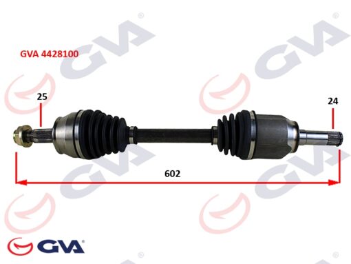 Komple Aks Sol Milli Aks Lale Li Grande Punto 1.3 Mtj 05- 75hp 602mm - 5180626-51810626-51961297-374943