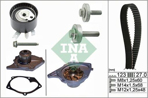 Su Pompalı Trıger Setı 123 Dıs 27mm Clıo Iı 01 06 Megane Iı 04 Kango 01 Mıcra Iıı 04 Duster 10 1.5 Dcı K9k Euro 3 Euro 4 - 7701478031-119A02421R-7701477028