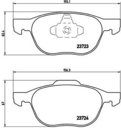 Fren Balatası On Ford Focus Cmax 04-15 Mazda3 03 10 Volvo S40-v50-c30-c70 04-13 - 3M512K021AA