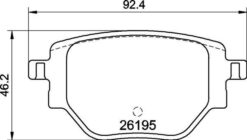 Arka Fren Balatası Corsa F 19 C4 20 2008 19 208 19 249 Mm - 1681449980-1664737180