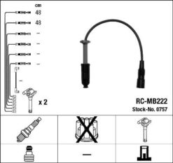 Atesleme Kablosu Setı Mercedes M111 W202 S202 C208 A208 W210 S210 W163 R170 - A1101591818