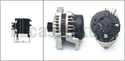 Alternatör 12v 100ah. Astra F-g 91-98 -vectra A-b 88-02 1.6i-1.8i-2.0-corsa B 93-00 1.4i-1.6i - 3493823-6204002-10480409-1204154