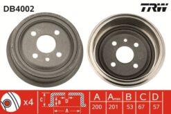 Arka Kampana Vectra A 89 95 Astra F 91 98 1.4-1.6-1.8-2.0 Lacettı 05 13 242x200x53x100 4dl 568054-91024352 - 568057-90168958-568039-90105445