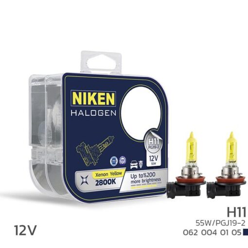 Nıken 12v H11 55w Sarı Işık Ampul Pg319-2 2800k - UNIVERSAL