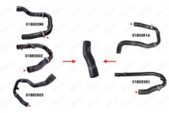 Turbo Hortumu Küçük Metal Boru Hariç Fıat Lınea 1.3 Jtd-1.4 16v Turbo 07 - 51800396-51883502