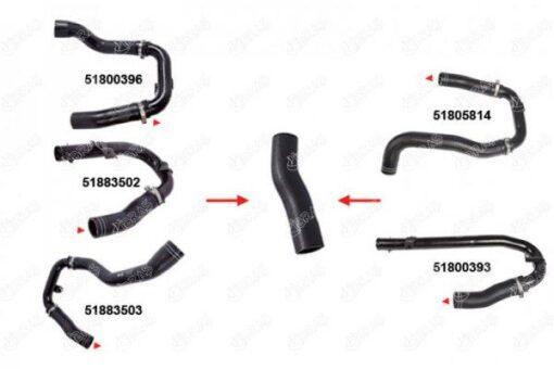 Turbo Hortumu Küçük Metal Boru Hariç Fıat Lınea 1.3 Jtd-1.4 16v Turbo 07 - 51800396-51883502