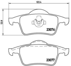 Arka Balata Volvo S60 2000-2010 S80 1998-2006 V70 97-07 Xc70 97-07 S70 97-00 - 272399-274334-8634925-WVA23075
