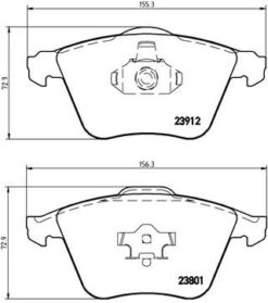 Ön Balata Ford Focus 2.5 05 Volvo S40 V50 C30 C70 04 Vectra C 05 Saab 9.3 02 Mazda 3 - 4N512K021AB-1605195-31212184